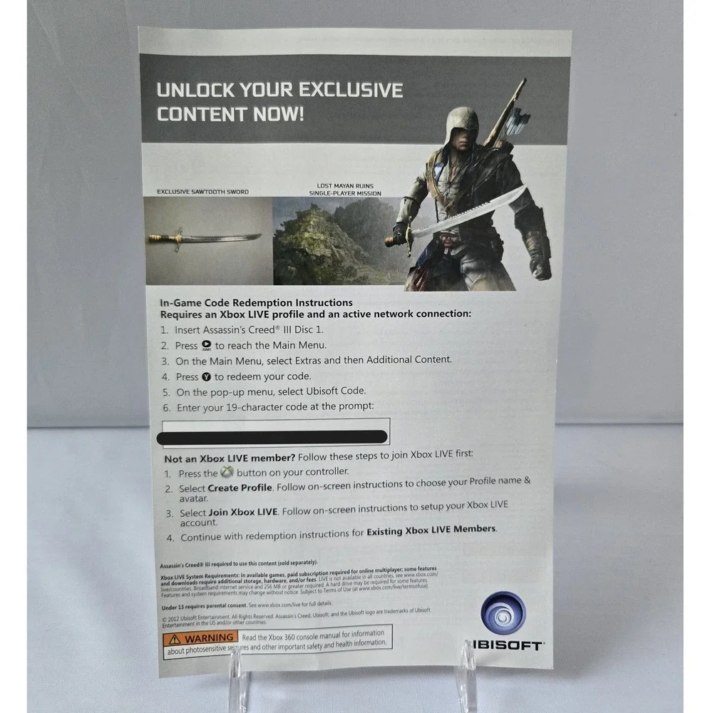 Assassin's‎ Creed III & Revelations Bundle - Xbox 360 - Complete CIB 2 Games